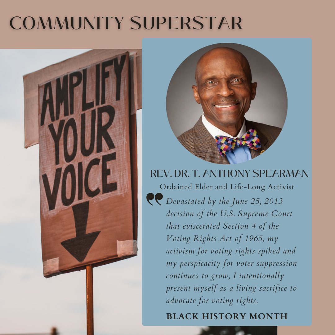 Community Superstar: Rev. Dr. T. Anthony Spearman